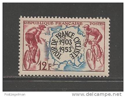 FRANCE 1953 Mint Hinged Stamp(s) Cyclists And Map Nr. 977 - Unused Stamps