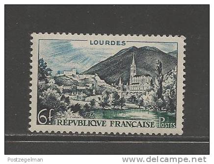 FRANCE 1954 Mint Hinged Stamp(s) Lourdes 6Fr Indigo Nr. 1004 - Unused Stamps