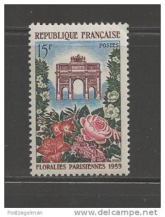 FRANCE 1959 Mint Hinged Stamp(s)  Paris Flower Festival 15Fr Nr. 1228 - Unused Stamps