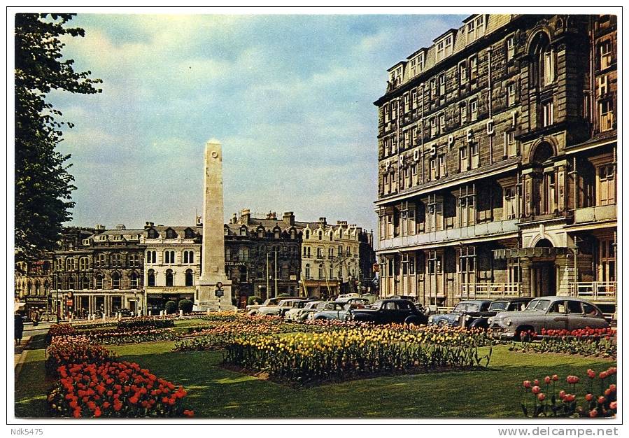 HARROGATE : WAR MEMORIAL FROM PROSPECT PLACE (10 X 15cms Approx.) - Harrogate