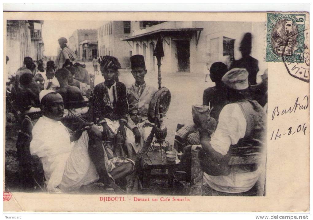 Djibouti..très Animée..un Café Somalis - Djibouti