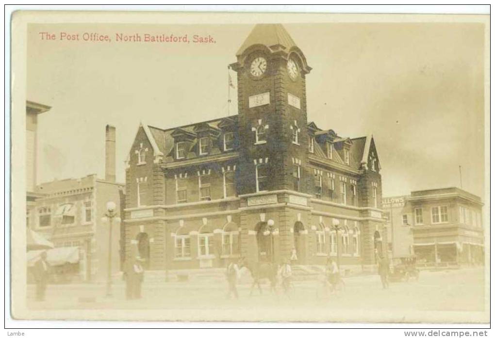 NORTH BATTLEFORD - The Post Office RPPC - Star News Agency Publ. - Autres & Non Classés