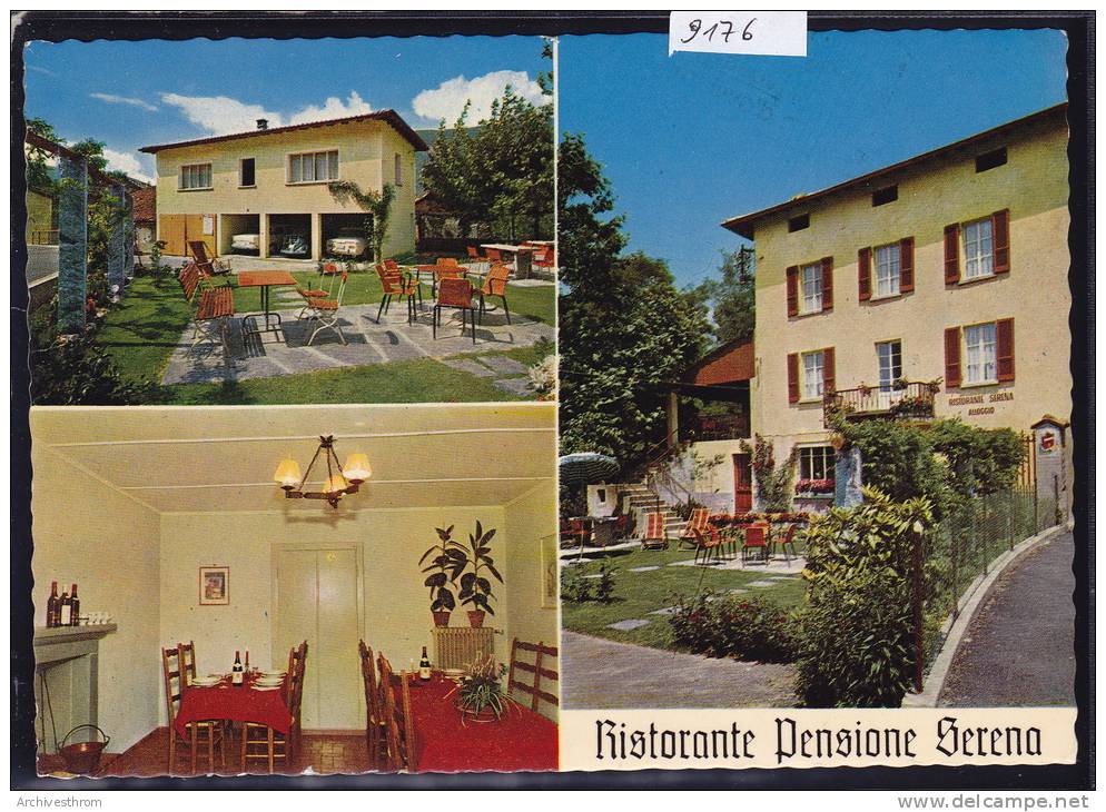 Ponte-Tresa ( Purasca ) - Ristorante Pensione Serena : Multivedute Ca 1977 ; Form. 10 / 15 (9176) - Pura