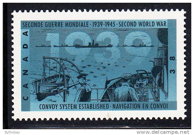 Canada MNH Scott #1262 38c Convoy System Established - WWII - Unused Stamps