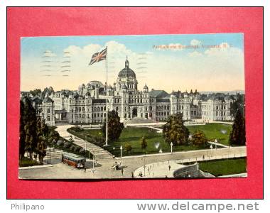 Canada > British Columbia > Victoria   Parliament Buildings 1917 Cancel ===REF  559 - Victoria