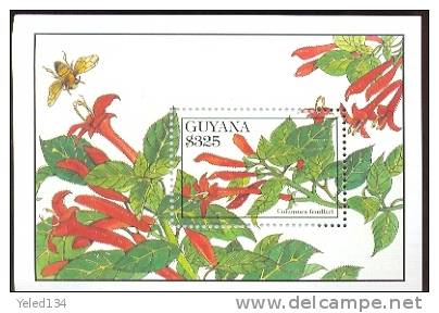 GUYANA   2791  MINT NEVER HINGED SOUVENIR SHEET OF FLOWERS - ORCHIDS   #  370-3   ( - Autres & Non Classés