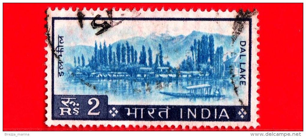 INDIA - 1967 - USATO -Lago Di DAL - Lake - Kashmir - 2 - Oblitérés