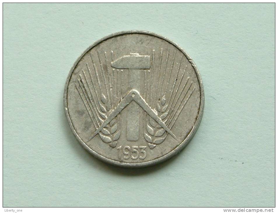 1953 E - 10 PFENNIG / KM 3 ( Uncleaned - For Grade, Please See Photo ) !! - 10 Pfennig