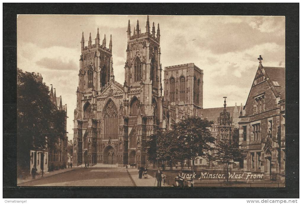 TOP!! YORK * MINSTER WEST FRONT **!! - York