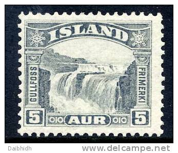 ICELAND 1931 Gullfoss 5 A. MNH / **.  Michel 150 - Neufs