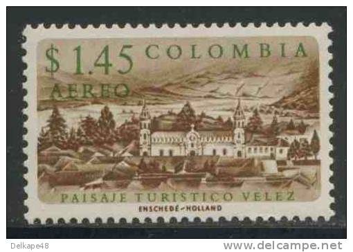 Colombia 1961 Mi 986 ** View Of Velez - Atlantico Tourist Issue / Ansicht Von Velez - Colombia