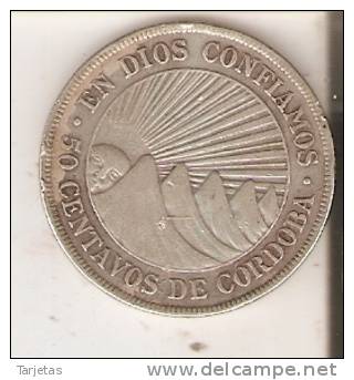 MONEDA DE PLATA DE NICARAGUA DE 50 CENTAVOS DEL AÑO 1912  (COIN) SILVER,ARGENT. - Nicaragua