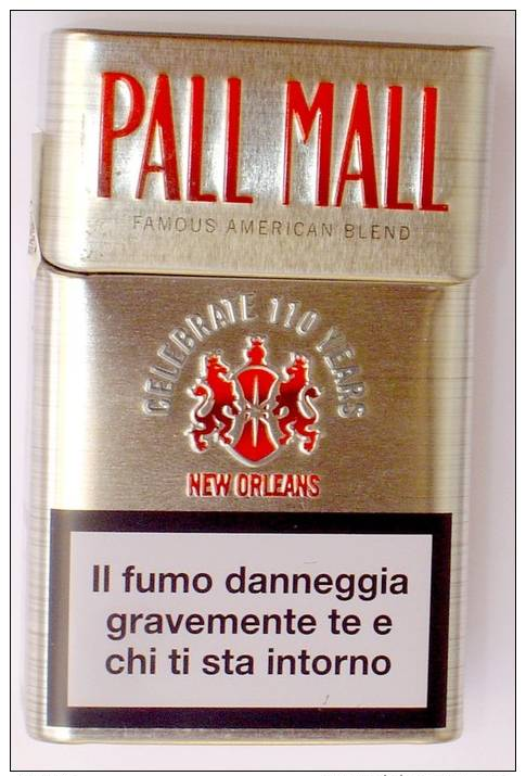 PALL MALL - EDITION 110 YEARD LIMITED - BOX METAL - Sigarette / Cigarettes / Tabacco / Tabac - Vuoto - Etuis à Cigarettes Vides