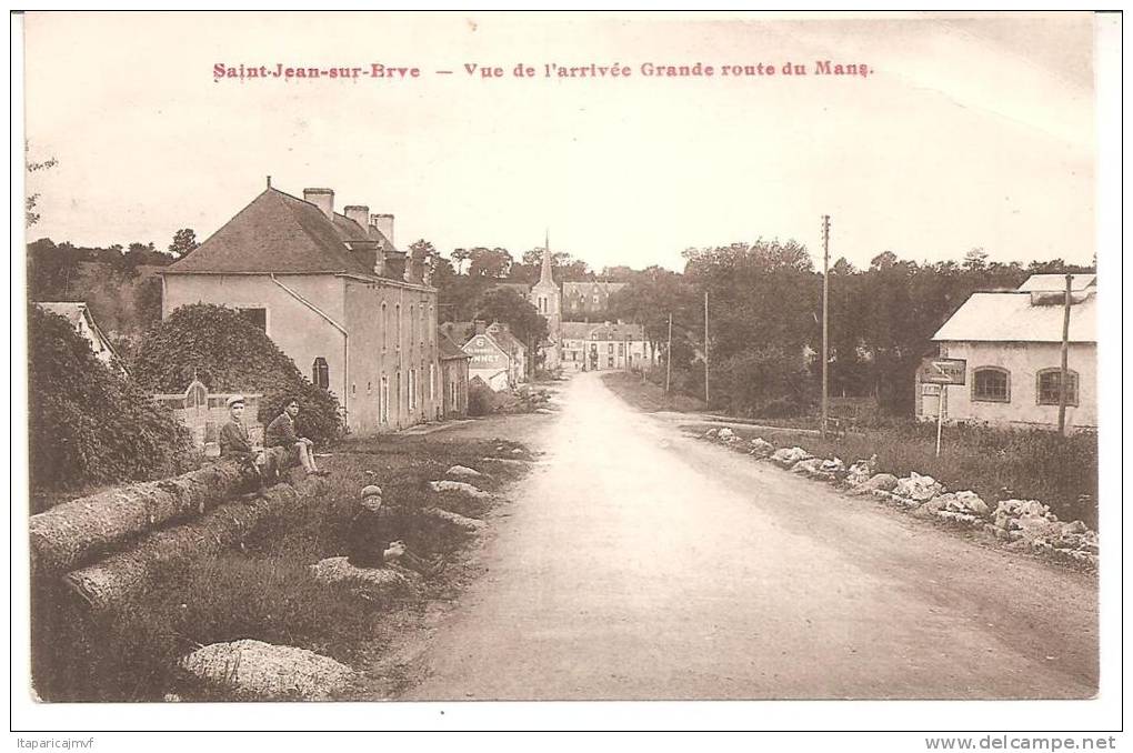 Mayenne ;  SAINT  JEAN  Sur  ERVE : Arrivée  Grande Route  Du  Mans - Autres & Non Classés