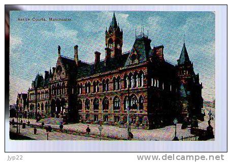 Jolie CP Ancienne Colorisée ? Angleterre Manchester Assize Courts - Ed Philip G. Hunt - Manchester