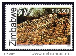 Zimbabwe - 2005 World Heritage Sites $15500 Khami Ruins (**) # SG 1172 , Mi 827 - Zimbabwe (1980-...)