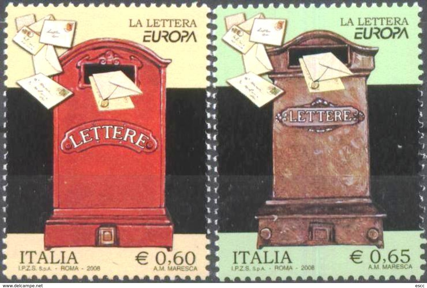 Mint Stamps Europa CEPT 2008 From Italy - 2008