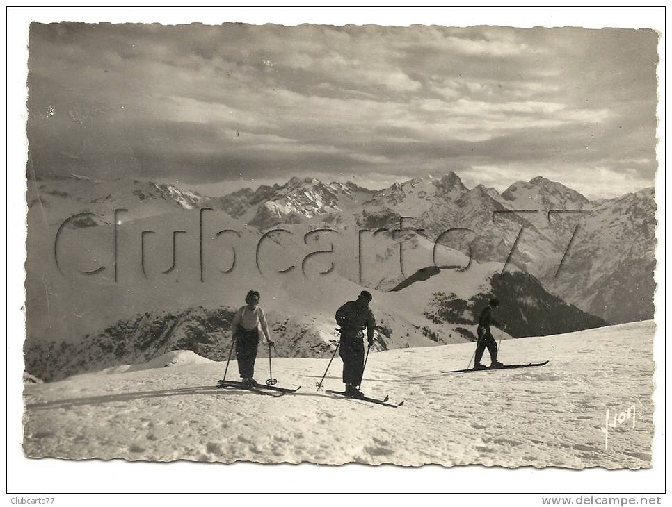 L'Alpe-d'Huez (38) : Mp De Skieurs Sur Les Pistes Du Signal En 1950 (animée) . - Voreppe