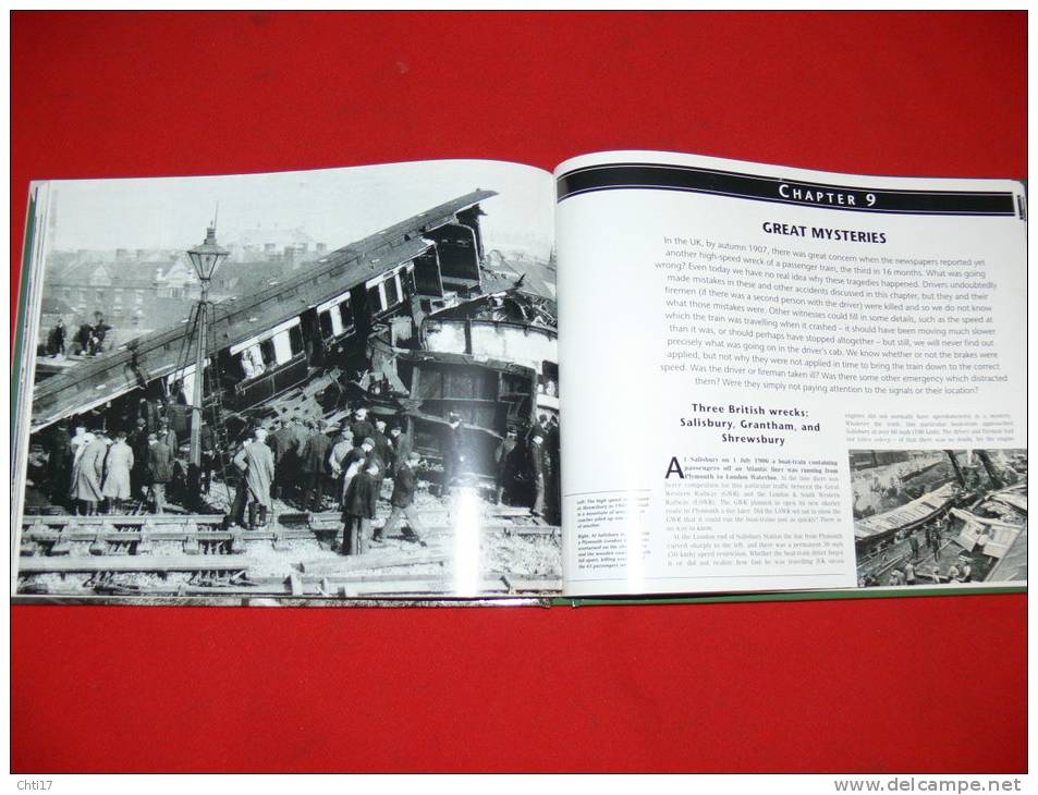 GREAT TRAIN DISASTERS / GRANDS ACCIDENTS DE TRAINS /  BY  GEOFFREY KICHENSIDE EDIT PARRAGON 1997