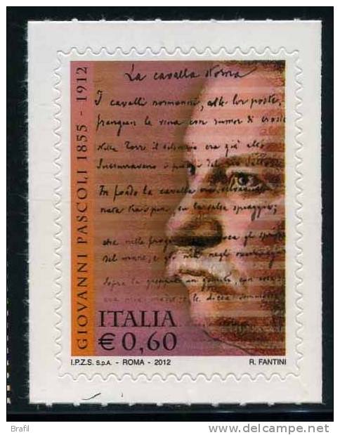 2012 Italia, Giovanni Pascoli, Serie Completa Nuova (**) - 2011-20:  Nuevos