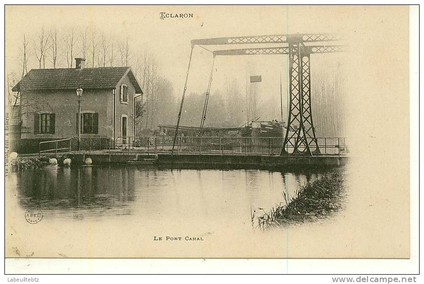 ECLARON -  Le Pont Canal ( écluse Péniche )   PRIX FIXE - Eclaron Braucourt Sainte Liviere