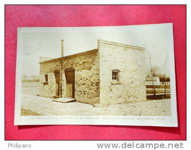 Real Photo Dearborn Mi  Greenfield Village  Bagley Avenue Birthplace  Of Ford Car  1938 Cancel---   -- --- Ref 560 - Dearborn