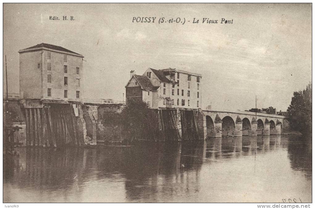 78 - POISSY - CPA - Le Vieux Pont - Poissy