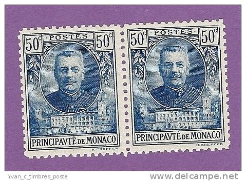 MONACO TIMBRE N° 69 NEUF SANS CHARNIERE LE PRINCE LOUIS II PAIRE - Neufs