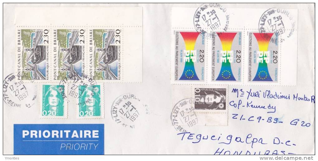 Cover France To Honduras 1997 - Briefe U. Dokumente