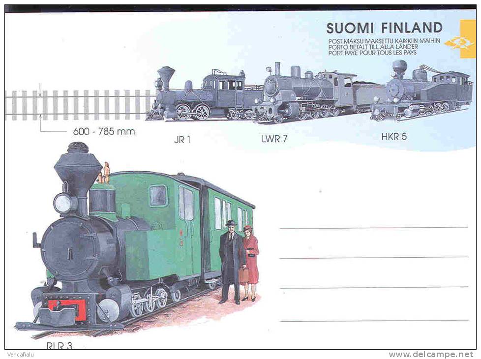 Finnland - Historic Trains, Special Postal Stationery,  MNH - Ganzsachen