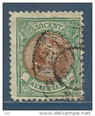 PAYS BAS , NEDERLAND , 50 C , Wilhelmine , 1891 - 97 - Used Stamps