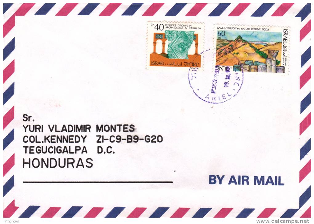 Cover Israel To Honduras 1990 - Storia Postale