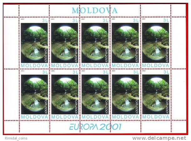 Moldova, Sheetlet, Europe / Europa - Water Resources, 2001 - 2001