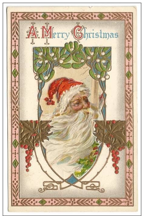 119. Christmas Santa Postcard Early 1900’s - Santa Claus