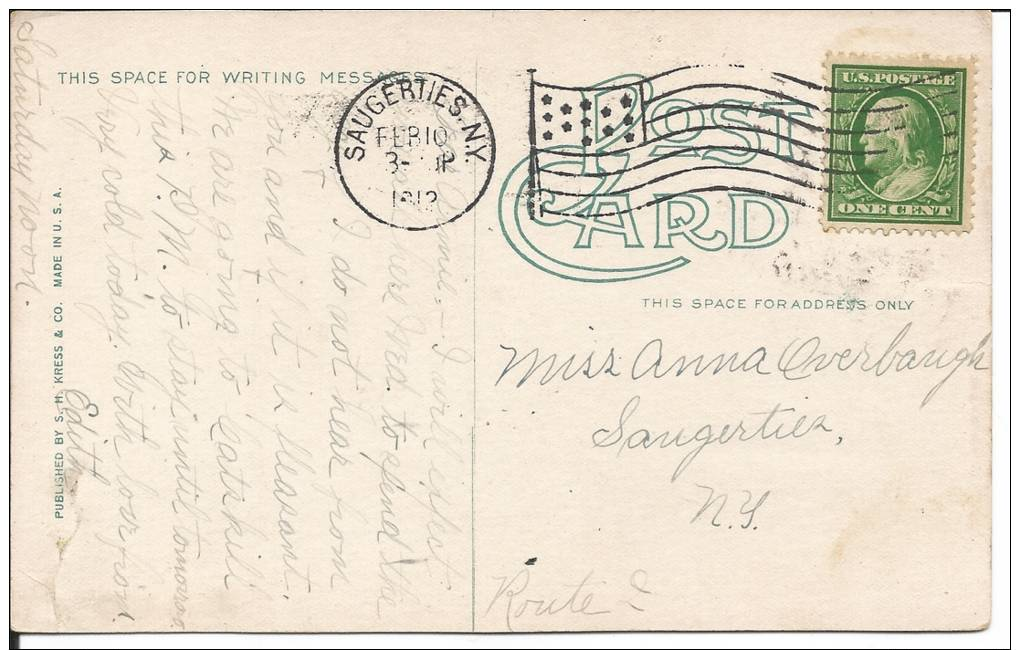 168. Saugerties, NY – Maple Grove House Postcard - Other & Unclassified