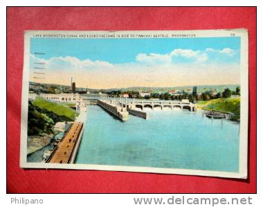 - Washington > Seattle  Lake Washington Canal & Locks 1932 Cancel- --    ----- Ref 561 - Seattle