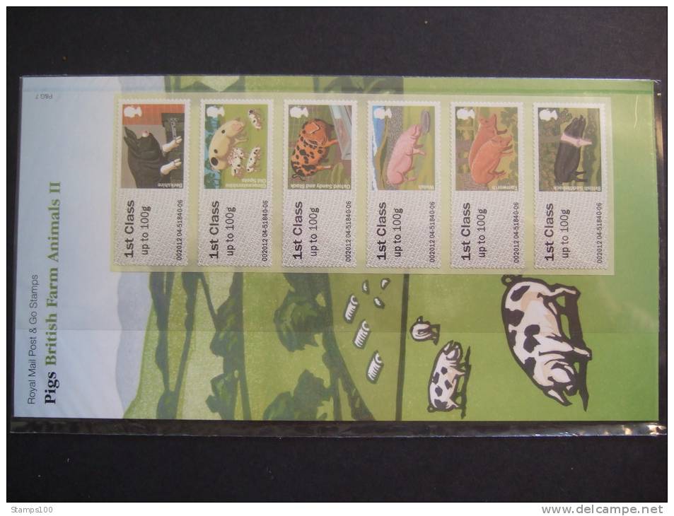 GREAT BRITAIN  2012 POST & GO   PIGS   In Original Packing MNH **     (REDBOXENG-475) - Post & Go Stamps