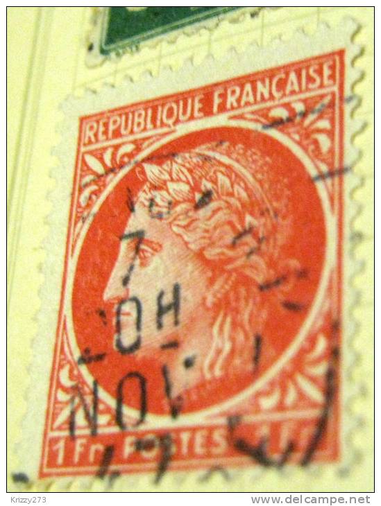 France 1945 Ceres 1f - Used - 1945-47 Ceres (Mazelin)