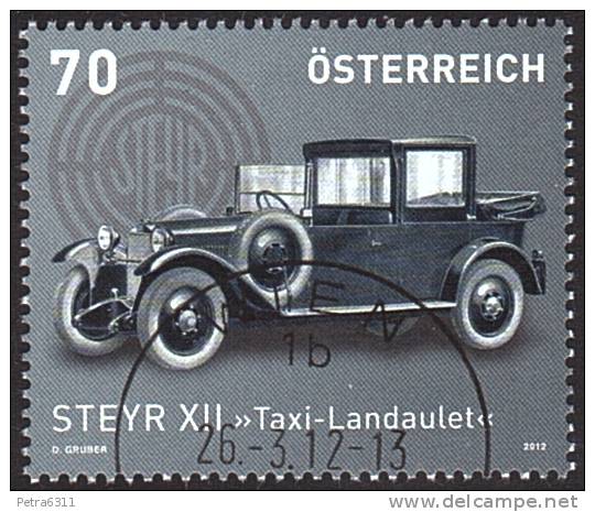 AUSTRIA ÖSTERREICH 2012 Steyr Taxi - Landaulet  USED / O / GESTEMPELT - Used Stamps