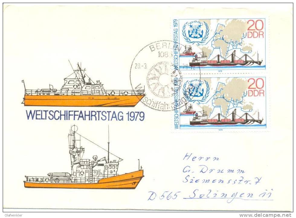 1979 Weltschiffahrtstag  Mi 2405 / Sc 1993 / YT 2072 FDC/PDJ [ls] - Briefe U. Dokumente