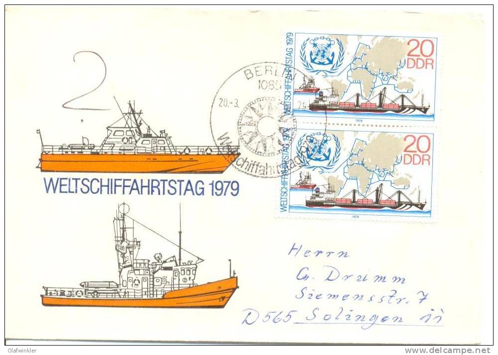 1979 Weltschiffahrtstag  Mi 2405 / Sc 1993 / YT 2072 FDC/PDJ [ls] - Lettres & Documents