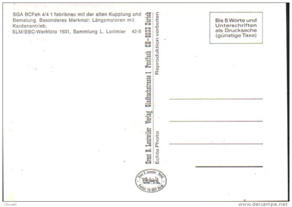 St. Gallen - Gais- Altstätten   Bahn Leutwiler Verlag - Autres & Non Classés