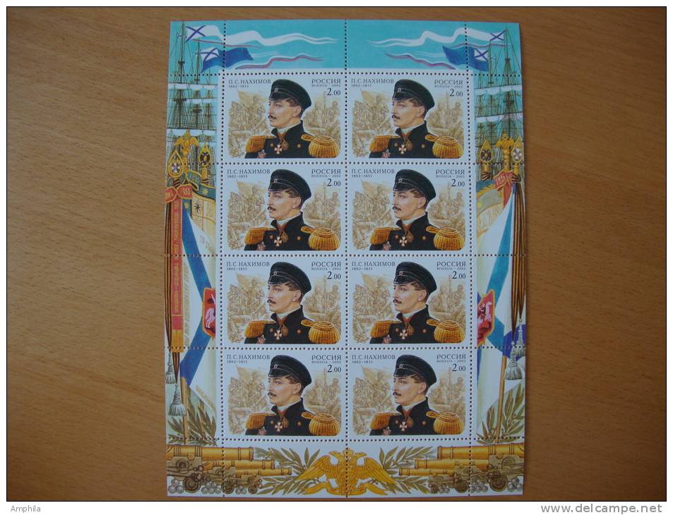 2002 Admiral Nachimov  Bataille Schlacht - Unused Stamps