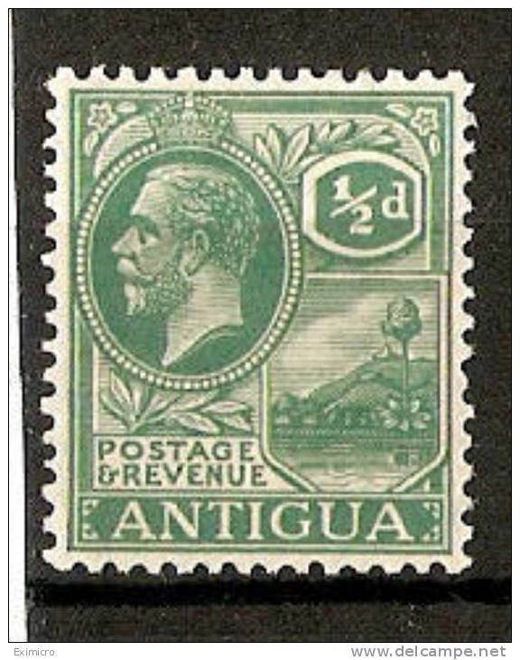 ANTIGUA 1921-29 ½d SG 62 UNMOUNTED MINT (MINT NEVER HINGED) Cat £3 - 1858-1960 Crown Colony