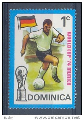 Rep. DOMINICA :1974: Y.390**MnH : FOOTBALL,WORLDCUP MUNICH 1974, - 1974 – Germania Ovest