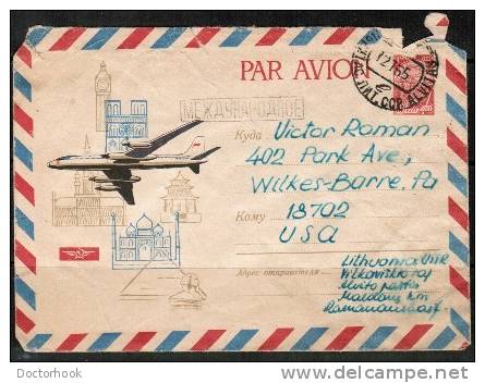 RUSSIA    ILLUSTRATED Cover From Russia To Wilkes-Barre PA,U.S.A. - Lettres & Documents