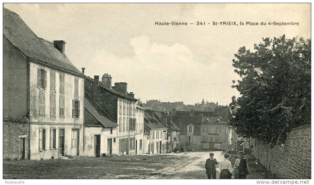 CPA 87 ST YRIEIX LA PLACE DU 4 SEPTEMBRE Très Bon état - Saint Yrieix La Perche