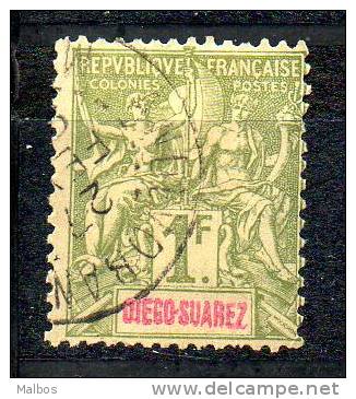 DIEGO SUAREZ  1893  (ob)  Y&T N° 50 - Used Stamps