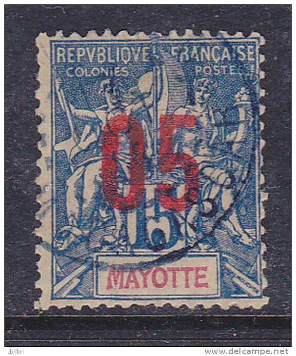 MAYOTTE N° 23 05 SUR 15C BLEU   TYPE GROUPE OBL - Altri & Non Classificati