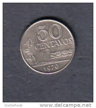 BRAZIL   50 CENTAVOS 1970 (KM # 580a) - Brasile